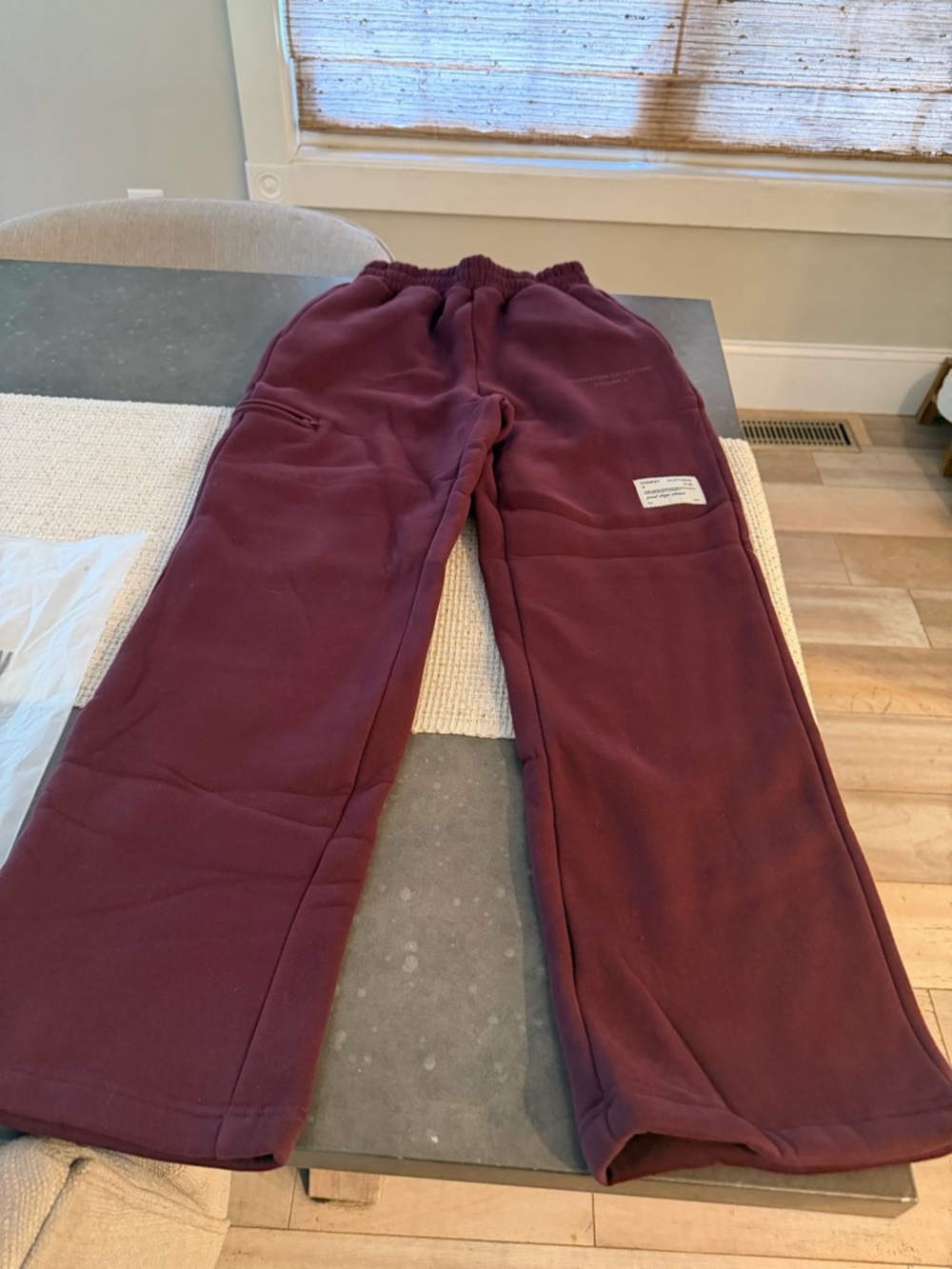 Women’s Burgundy Sweatpants from the Affirmation Line by COMFRT